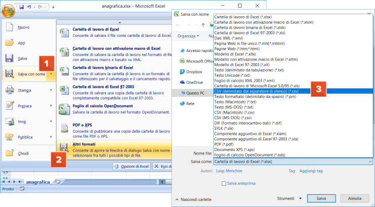 csv-esportazione